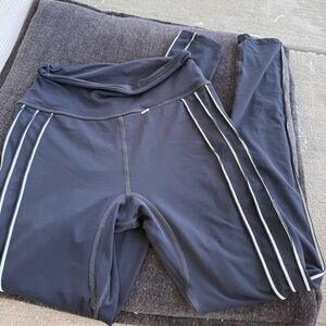 FP Movement by Free People Black Leggings with White Accents